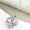 YFN 925 Sterling Silver Book Lover Necklace Reading Pendant for Women Graduation Gift Jewelry for Student Friends Classmate(B06 June)