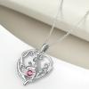 YFN 925 Sterling Silver Book Lover Necklace Reading Pendant for Women Graduation Gift Jewelry for Student Friends Classmate(B07 July)