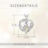 YFN 925 Sterling Silver Book Lover Necklace Reading Pendant for Women Graduation Gift Jewelry for Student Friends Classmate(B11 November)