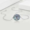 YFN Ankle Bracelets for Women Sterling Silver Triple Moon Butterfly Bird Charm Anklet Chain Bracelet Beach Foot Jewelry for Women(Sterling Silver)
