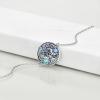 YFN Ankle Bracelets for Women Sterling Silver Triple Moon Butterfly Bird Charm Anklet Chain Bracelet Beach Foot Jewelry for Women(Sterling Silver)