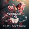 YFN Anklets Bracelet for Women Sterling Silver Butterfly Heart Tree Hummingbird Cardinal Anklet Charm Chain Bracelet Beach Foot Jewelry for Women(Butterfly Anklets Bracelet)