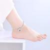 YFN Anklets Bracelet for Women Sterling Silver Butterfly Heart Tree Hummingbird Cardinal Anklet Charm Chain Bracelet Beach Foot Jewelry for Women(Silver/Heart Anklet Bracelets for Women)