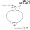 YFN Anklets Bracelet for Women Sterling Silver Butterfly Heart Tree Hummingbird Cardinal Anklet Charm Chain Bracelet Beach Foot Jewelry for Women(Silver/Heart Anklet Bracelets for Women)