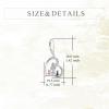 YFN Cat Earrings Sterling Silver Dangle Drop Leverback Earrings Jewelry Gifts for Women(Silver-Cat Earrings)