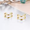 YFN Ear Cuff Wrap Earrings 925 Sterling Silver Non Pierced Cartilage Earring for Women Jewelry Gifts(gold)
