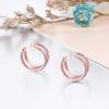 YFN Ear Cuff Wrap Earrings 925 Sterling Silver Non Pierced Cartilage Earring for Women Jewelry Gifts(rose gold tone)