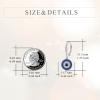 YFN Evil Eye Earrings for Women Sterling Silver Eye Dangle Earrings Minimalis Jewelry Gifts(Silver-Evil Eye Earrings)