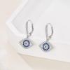 YFN Evil Eye Earrings for Women Sterling Silver Eye Dangle Earrings Minimalis Jewelry Gifts(Silver-Evil Eye Earrings Dangle)