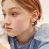 YFN Heart Safety Pin Earrings Sterling Silver Hoop Earrings for Women Drop Dangle Earring Gifts
