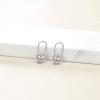 YFN Heart Safety Pin Earrings Sterling Silver Hoop Earrings for Women Drop Dangle Earring Gifts