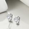 YFN Paw Print Earrings 925 Sterling Silver Pet Paw Huggie Hoop Earrings Tiny Cute Jewelry Gift for Women