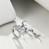 YFN Paw Print Earrings 925 Sterling Silver Pet Paw Huggie Hoop Earrings Tiny Cute Jewelry Gift for Women