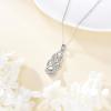 YFN Pearl Celtic Necklace S925 Sterling Silver for Women, Anniversary Irish Celtic Knot Jewelry Present for Women, Birthday Gifts(7mm Pearl Celtic Necklace)