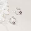 YFN Soccer Baseball Football Softball Basketball Pickleball Hoop Earrings Sterling Silver Small Huggie Hoop Earrings Gifts for Sensitive Ears(Baseball Earrings)