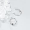 YFN Soccer Baseball Football Softball Basketball Pickleball Hoop Earrings Sterling Silver Small Huggie Hoop Earrings Gifts for Sensitive Ears(Pickleball Earrings)