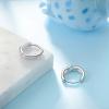 YFN Sterling Silver Cartilage Hoop Hypoallergenic Tiny Small Earrings for Women 13mm(Silver)
