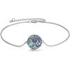 YFN Ankle Bracelets for Women Sterling Silver Triple Moon Butterfly Bird Charm Anklet Chain Bracelet Beach Foot Jewelry for Women(Sterling Silver)
