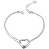 YFN Anklets Bracelet for Women Sterling Silver Butterfly Heart Tree Hummingbird Cardinal Anklet Charm Chain Bracelet Beach Foot Jewelry for Women(Silver/Heart Anklet Bracelets for Women)