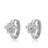 YFN Paw Print Earrings 925 Sterling Silver Pet Paw Huggie Hoop Earrings Tiny Cute Jewelry Gift for Women
