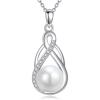 10mm Pearl Celtic Necklace