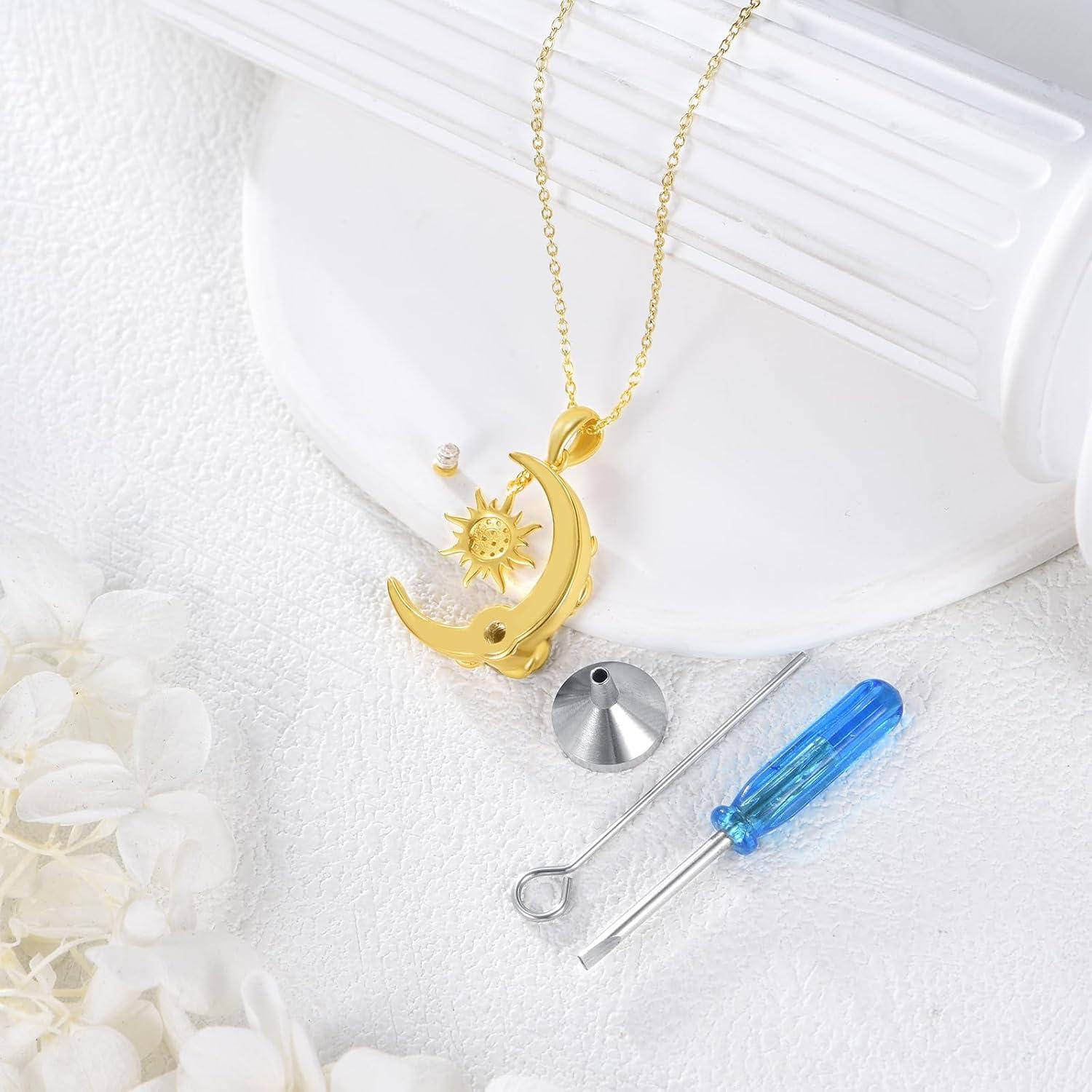 image:imageYFN Pet Cremation Necklace 925 Sterling Silver Cross Infinite love Urn Necklace Pendant Pet Jewelry Gift for Dog Cat Loversstyle4