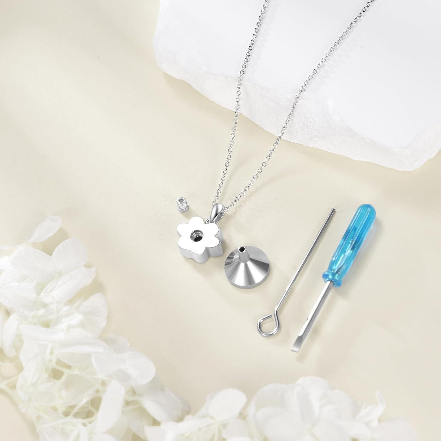 image:imageYFN Pet Cremation Necklace 925 Sterling Silver Cross Infinite love Urn Necklace Pendant Pet Jewelry Gift for Dog Cat Loversstyle6