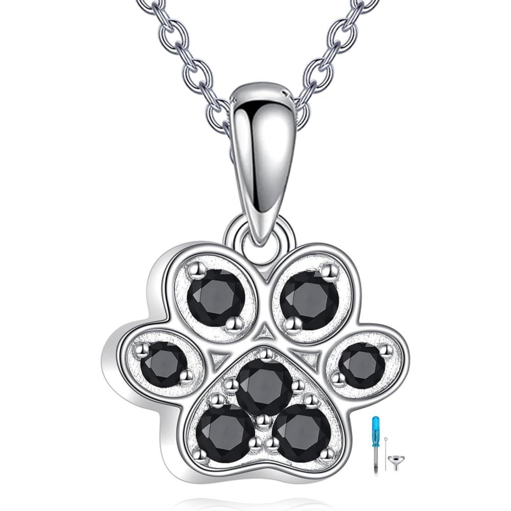 image:imageYFN Pet Cremation Necklace 925 Sterling Silver Cross Infinite love Urn Necklace Pendant Pet Jewelry Gift for Dog Cat Loversstyle6