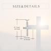 925 Sterling Silver Cross Necklace for Men & Women Crucifix Jesus/Cross Pendant with 22″+2″ Stainless Steel Chain Jewelry Gift for Christmas, Father’s Day, Mother’s Day, Birthday-Gift Box Included(C02 Cross Urn)