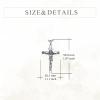 925 Sterling Silver Cross Necklace for Men & Women Crucifix Jesus/Cross Pendant with 22″+2″ Stainless Steel Chain Jewelry Gift for Christmas, Father’s Day, Mother’s Day, Birthday-Gift Box Included(B05 Crucifix)