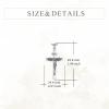 925 Sterling Silver Cross Necklace for Men & Women Crucifix Jesus/Cross Pendant with 22″+2″ Stainless Steel Chain Jewelry Gift for Christmas, Father’s Day, Mother’s Day, Birthday-Gift Box Included(B06 Crucifix)