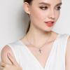 YFN Cross Necklace for Women 925 Sterling Silver Dragonfly Butterfly Hummingbird Tree of Life Abalone Shell Cross Pendant Necklace Jewelry(Dragonfly)