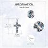 YFN Cross Necklace for Women 925 Sterling Silver Dragonfly Butterfly Hummingbird Tree of Life Abalone Shell Cross Pendant Necklace Jewelry(Hummingbird)