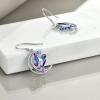 YFN Hummingbird Earrings Bird Dangle Earrings Sterling Silver Jewelry Hummingbird Gifts for Women
