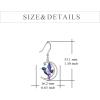 YFN Hummingbird Earrings Bird Dangle Earrings Sterling Silver Jewelry Hummingbird Gifts for Women