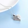 YFN Locket Necklace 925 Sterling Silver Heart Locket Necklace that Holds Pictures for Women Jewelry Gifts(Heart guardian angel)
