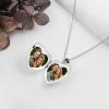YFN Locket Necklace 925 Sterling Silver Heart Locket Necklace that Holds Pictures for Women Jewelry Gifts(Retro)
