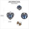 YFN Locket Necklace 925 Sterling Silver Heart Locket Necklace that Holds Pictures for Women Jewelry Gifts(heart butterfly locket)