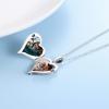 YFN Locket Necklace 925 Sterling Silver Heart Locket Necklace that Holds Pictures for Women Jewelry Gifts(heart guardian angel 22 inch)