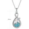 YFN Pet Cremation Necklace 925 Sterling Silver Cross Infinite love Urn Necklace Pendant Pet Jewelry Gift for Dog Cat Lovers(style-1)