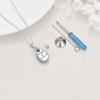 YFN Pet Cremation Necklace 925 Sterling Silver Cross Infinite love Urn Necklace Pendant Pet Jewelry Gift for Dog Cat Lovers(style-13)