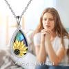 YFN Pet Cremation Necklace 925 Sterling Silver Cross Infinite love Urn Necklace Pendant Pet Jewelry Gift for Dog Cat Lovers(style-13)