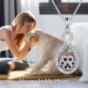 YFN Pet Cremation Necklace 925 Sterling Silver Cross Infinite love Urn Necklace Pendant Pet Jewelry Gift for Dog Cat Lovers(style-14)