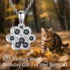 YFN Pet Cremation Necklace 925 Sterling Silver Cross Infinite love Urn Necklace Pendant Pet Jewelry Gift for Dog Cat Lovers(style-6)