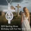 YFN Pet Cremation Necklace 925 Sterling Silver Cross Infinite love Urn Necklace Pendant Pet Jewelry Gift for Dog Cat Lovers(style-7)