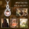 YFN Pet Cremation Necklace 925 Sterling Silver Cross Infinite love Urn Necklace Pendant Pet Jewelry Gift for Dog Cat Lovers(style-8)