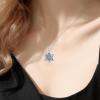 YFN Star of David Necklace Sterling Sliver Abalone Shell Tree of Life Necklace Jewish Jewelry Gifts for Women Men(evil eye)
