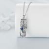 YFN Urn Necklace for Ashes Sterling Silver Cremation Keepsake Pendant Jewelry Gifts for Women Men Girls Boys(Tree of Life Butterfly)