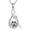 YFN Pet Cremation Necklace 925 Sterling Silver Cross Infinite love Urn Necklace Pendant Pet Jewelry Gift for Dog Cat Lovers(style-15)