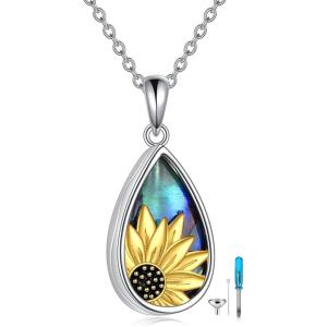 YFN Pet Cremation Necklace 925 Sterling Silver Cross Infinite love Urn Necklace Pendant Pet Jewelry Gift for Dog Cat Lovers(style-13)